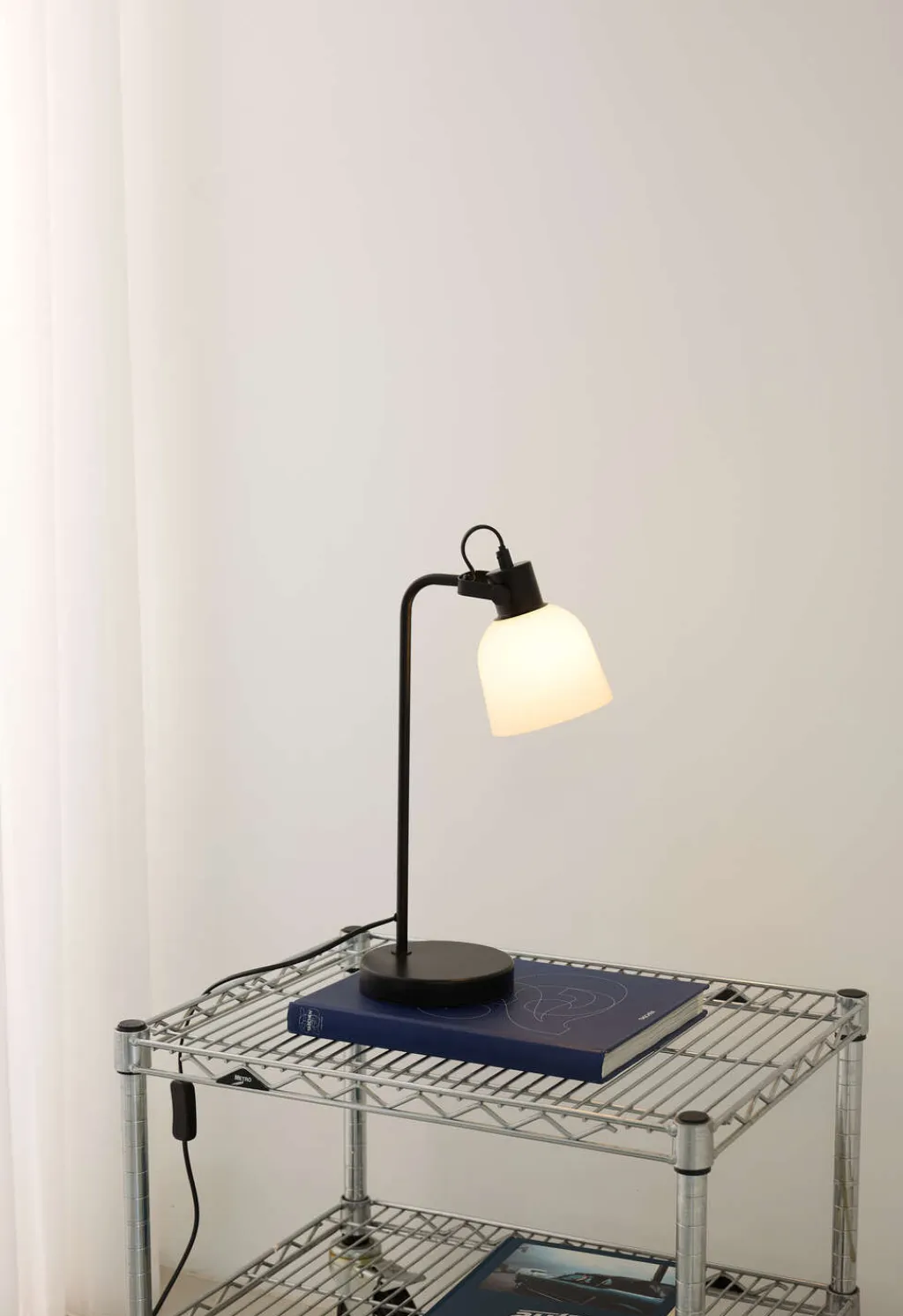 Hot Glow Bordlampe H43 cm, Sort/Opal Lamper Til Kontoret|Lamper Til Soveværelset