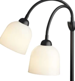 New Halo Design Glow Gulvlampe 2 Arme H130 cm, Sort/Opal