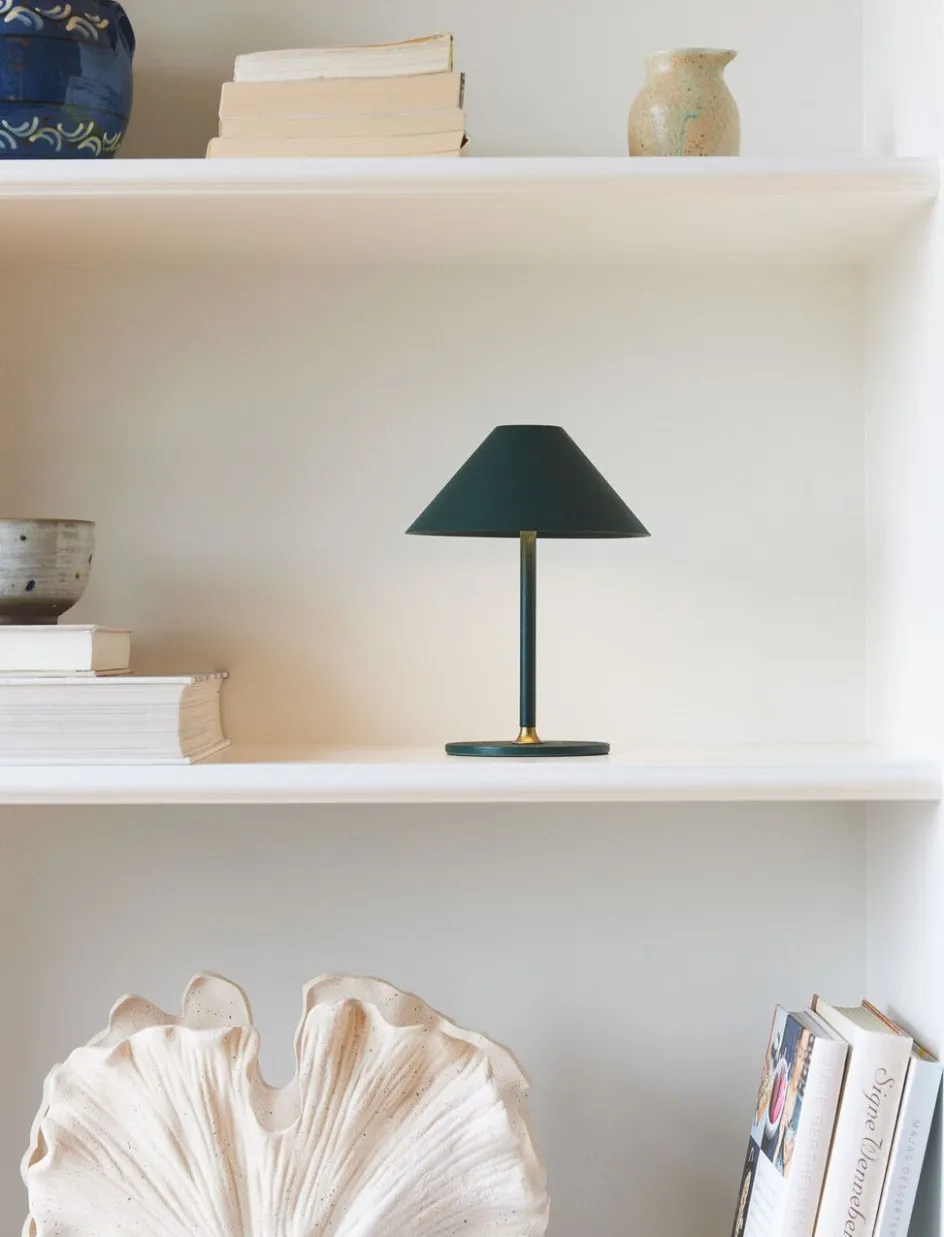 Clearance Halo Design Hygge Trådløs Bordlampe LED H19 cm, Mørkegrøn