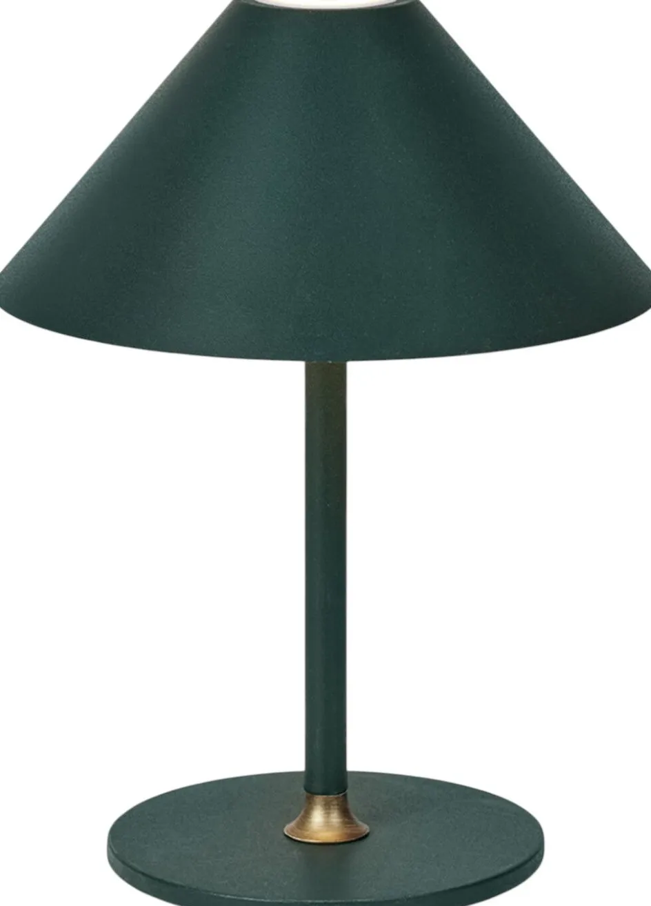 Clearance Halo Design Hygge Trådløs Bordlampe LED H19 cm, Mørkegrøn