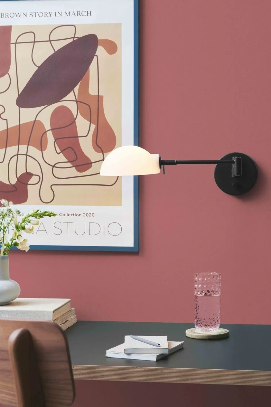 Sale Halo Design Kjøbenhavn Væglampe m. Arm Ø15 cm, Sort