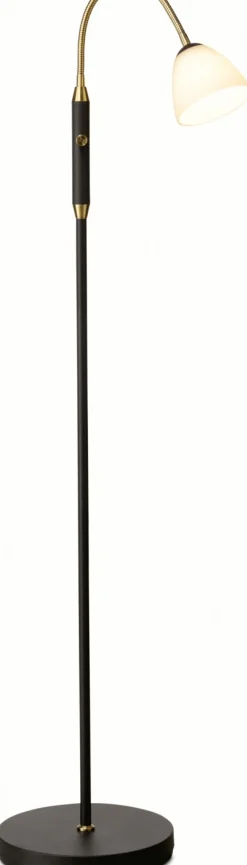 Online Lucid Gulvlampe LED H140 cm, Sort/Antique Gulvlamper