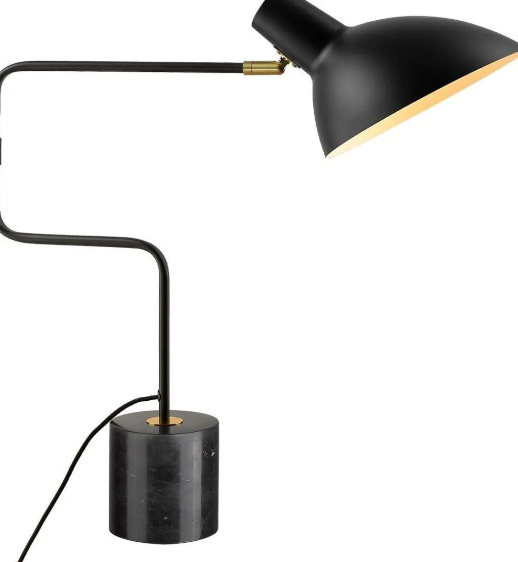 Halo Design Lamper Til Kontoret|Lamper Til Soveværelset > Metropole Deluxe Bordlampe H58,5 cm, Sort/Marmor
