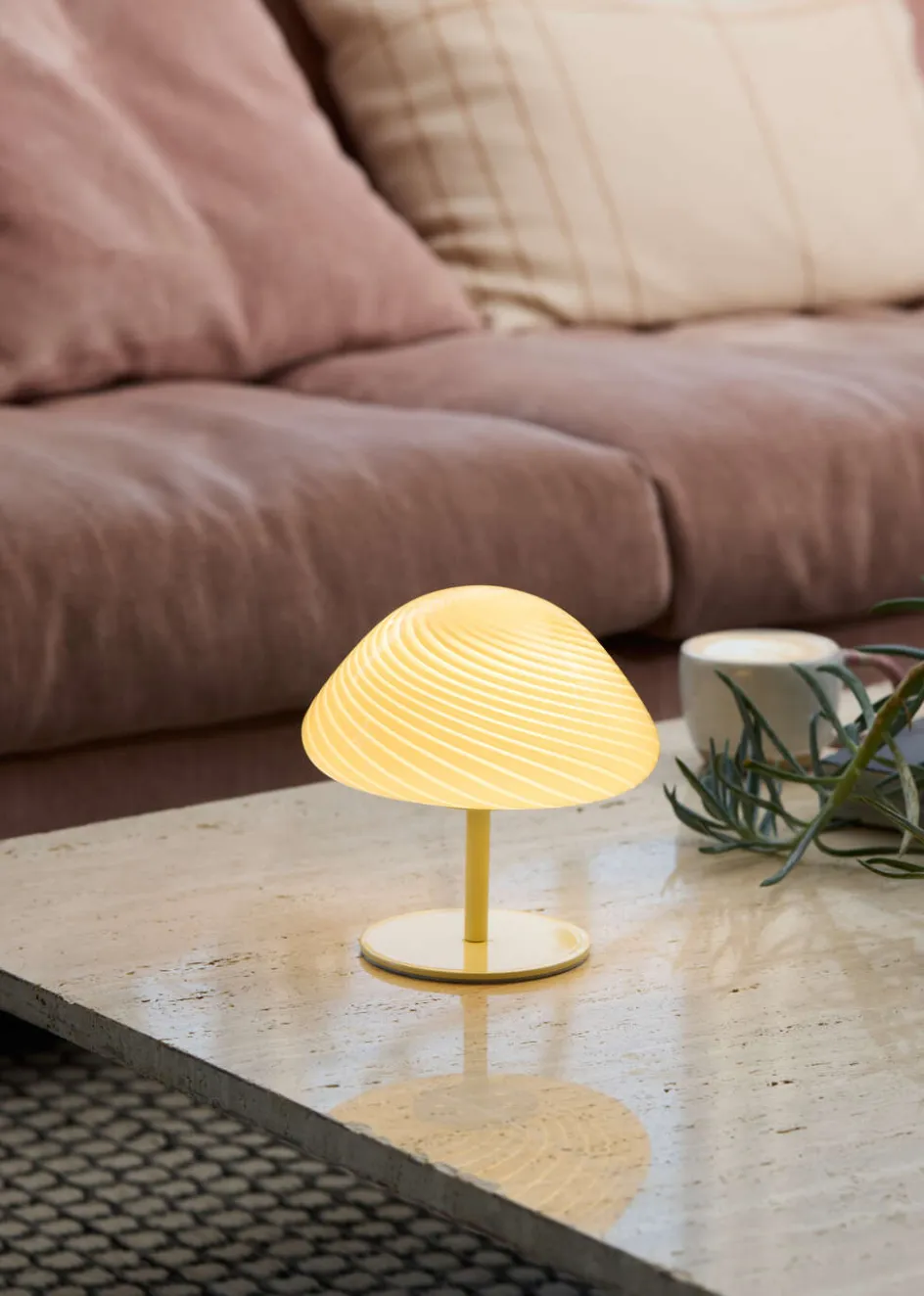 Discount Halo Design Mini Mush Bordlampe H17 cm, Creme