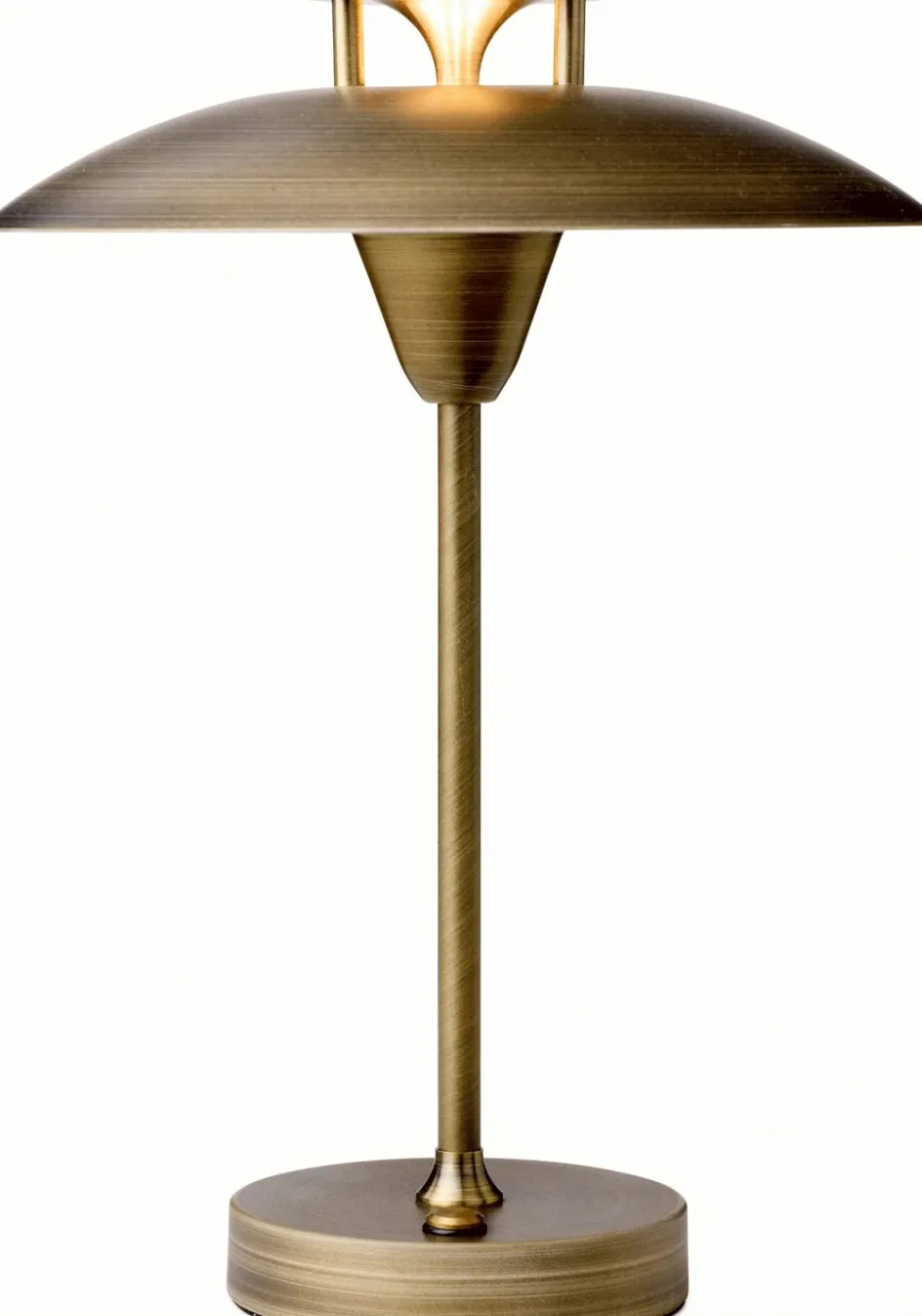 Best Halo Design Mini Stepp 1-2-3 Trådløs Bordlampe LED H23 cm, Antik messing