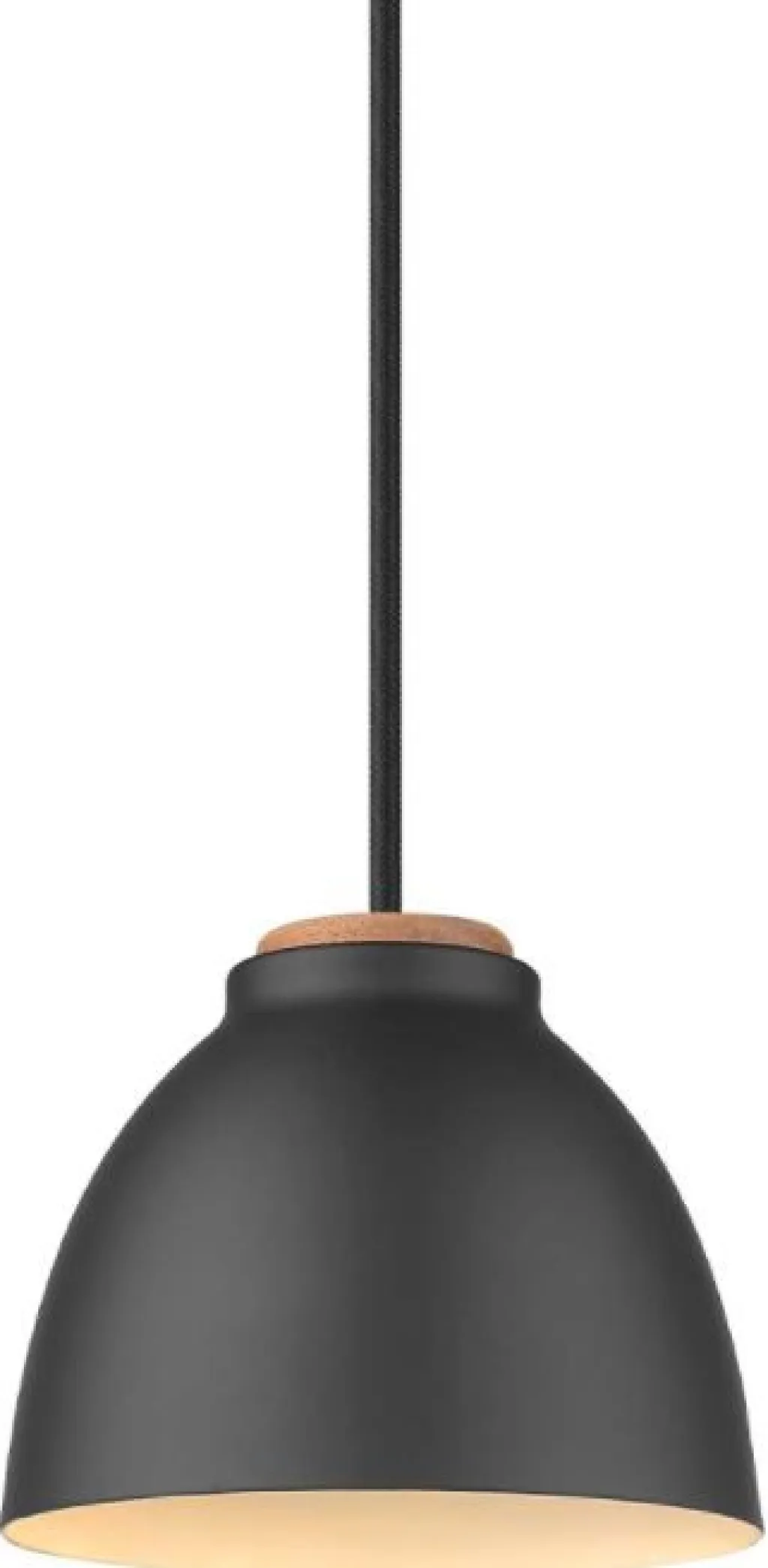 Outlet Nivå Pendel Ø14 cm, Sort/Træ Lamper Til Kontoret|Lamper Til Køkkenet