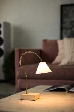 Halo Design Question Trådløs Bordlampe LED H31 cm, Antique/Opal