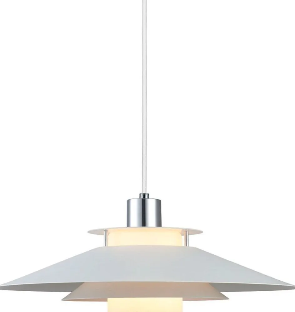 Clearance Halo Design Rivoli Pendel ?40 cm, Hvid/Krom