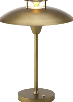 Clearance Halo Design Stepp 1-2-3 Trådløs Bordlampe LED H28 cm, Antik Messing