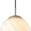 Best Halo Design Twist Ball Pendel Ø25 cm, Opal/Messing