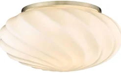 Hot Halo Design Twist Plafond ?25 cm, Opal/Messing