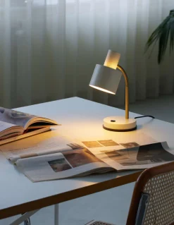 Outlet Halo Design Vogue Bordlampe H31 cm, Creme