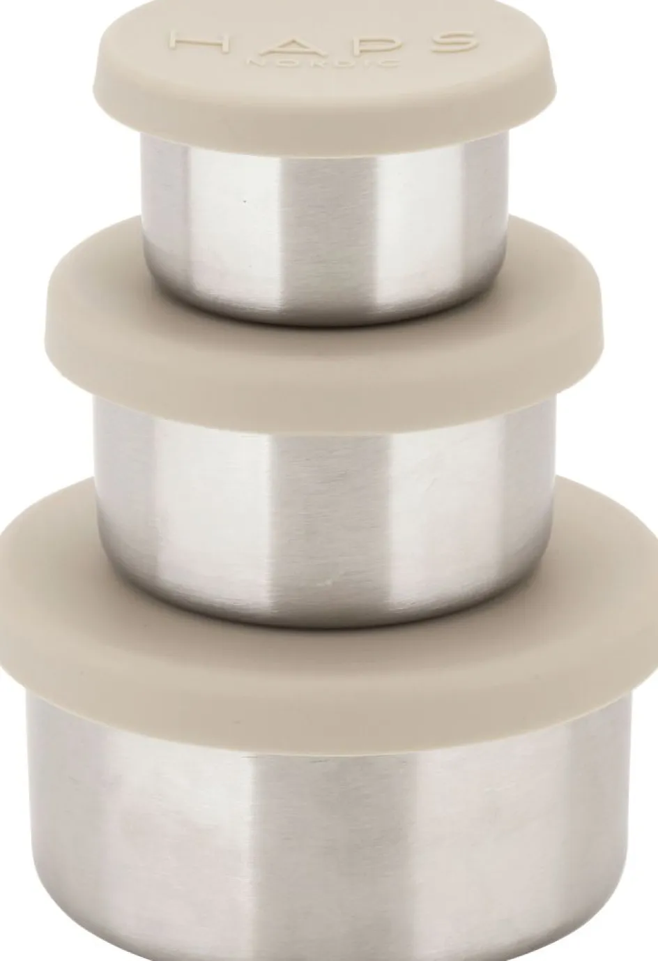 Haps Nordic Snackbøtte 3 stk, Oyster grey
