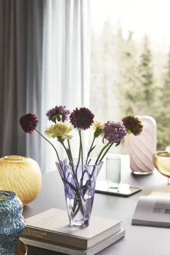 Hübsch Stue|Vaser > Aurora Vase H18 cm, Tekstureret/Blå