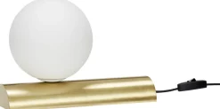 Online Balance Bordlampe H22 cm, Messing/Hvid Lamper Til Kontoret|Lamper Til Soveværelset