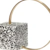 New Byron Bogstøtte H26 cm, Terrazzo/Messing Stue|Bogstøtter