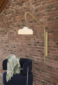 Hübsch Lamper Til Soveværelset|Lamper Til Køkkenet > Current Væglampe 111 cm, Grøn/Khaki