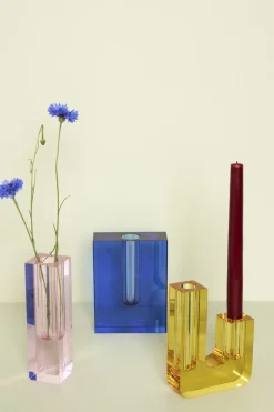 Hot Duo Vase H16 cm, Gul Stue|Vaser