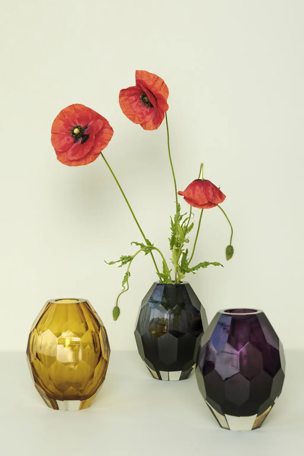 Online Facet Vase H17 cm, Stue|Vaser