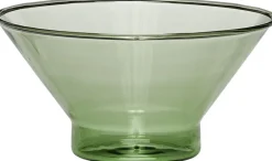 Hot Hübsch Flora Skål Ø15 cm, Grøn