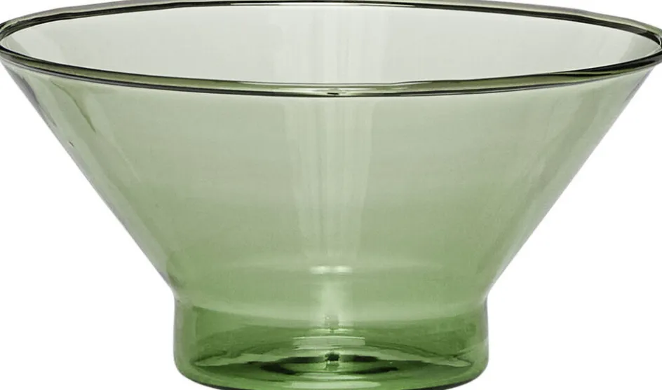 Hot Hübsch Flora Skål Ø15 cm, Grøn