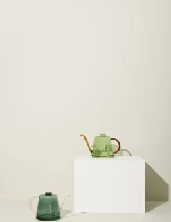 Outlet Hübsch Flora Vandkande 1 L, Mørkegrøn/Lyserød