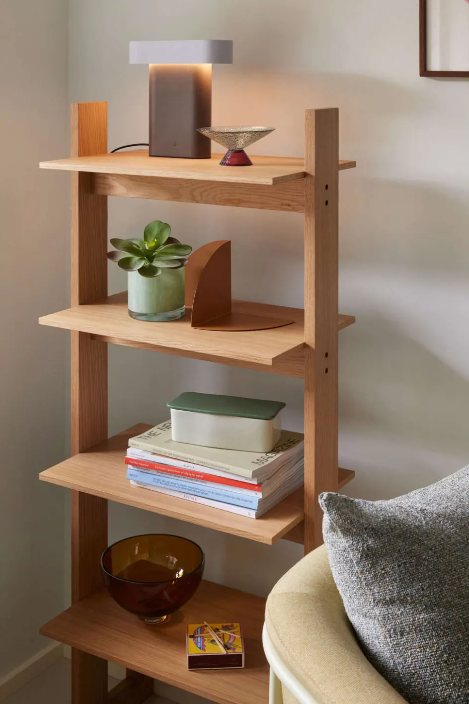 Outlet Hübsch Forma Reol H142 cm, Egetræsfiner