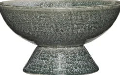 Hübsch Groove Skål Ø25 cm, Petrol