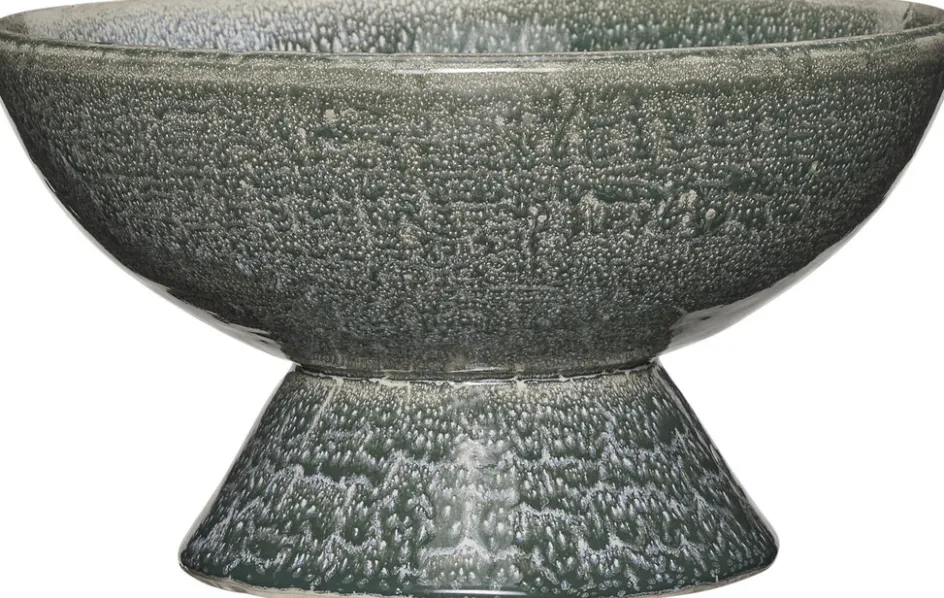 Hübsch Groove Skål Ø25 cm, Petrol