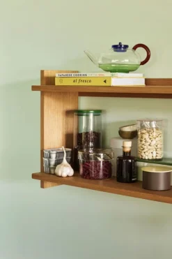 Online Hübsch Heir Opbevaringsglas H10 cm, Gul
