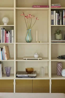 Discount Hübsch Kaleido Vase H30 cm, Blå/Gul