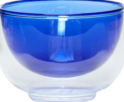 Hübsch Skåle|Spisestue > Kiosk Glasskål Ø13 cm, Blå