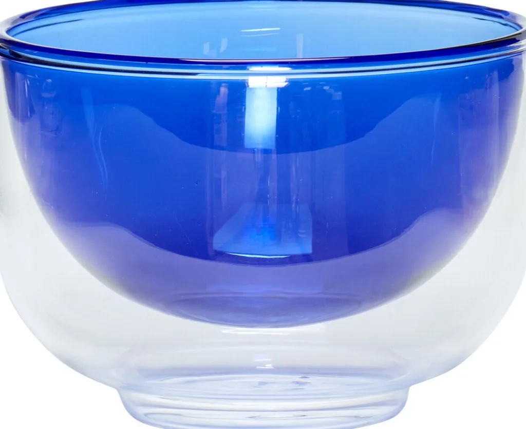 Hübsch Skåle|Spisestue > Kiosk Glasskål Ø13 cm, Blå