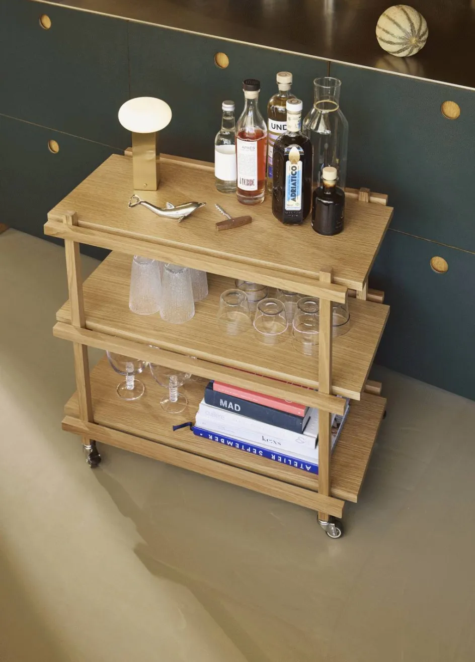 Sale Hübsch Low Trådløs Bordlampe H20 cm, Messing
