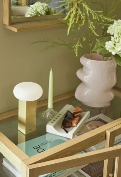 Sale Hübsch Low Trådløs Bordlampe H20 cm, Messing