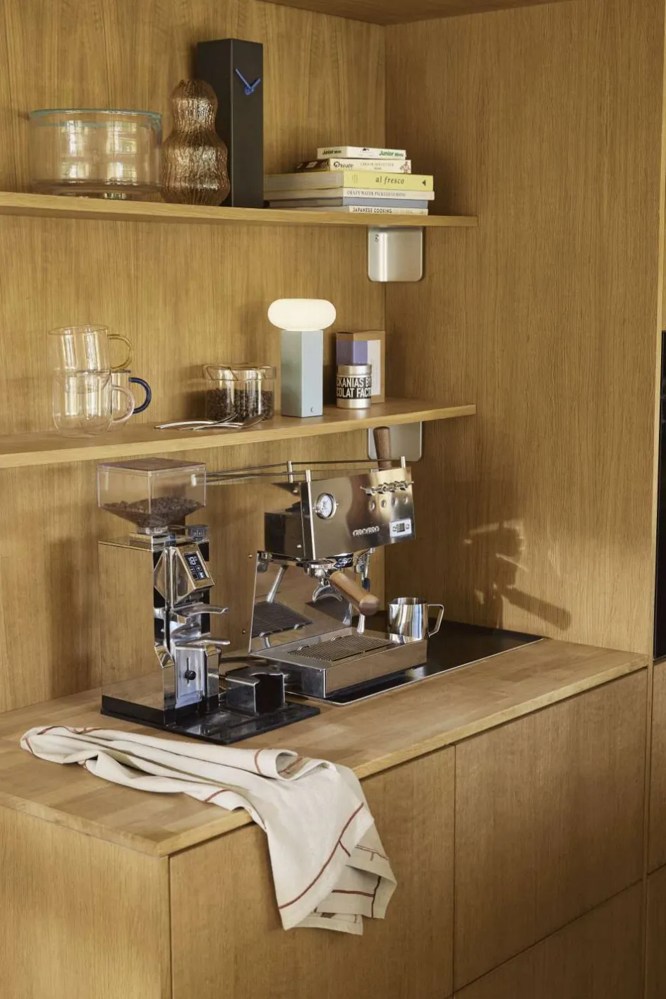 Outlet Hübsch Low Trådløs Bordlampe H20 cm, Blå