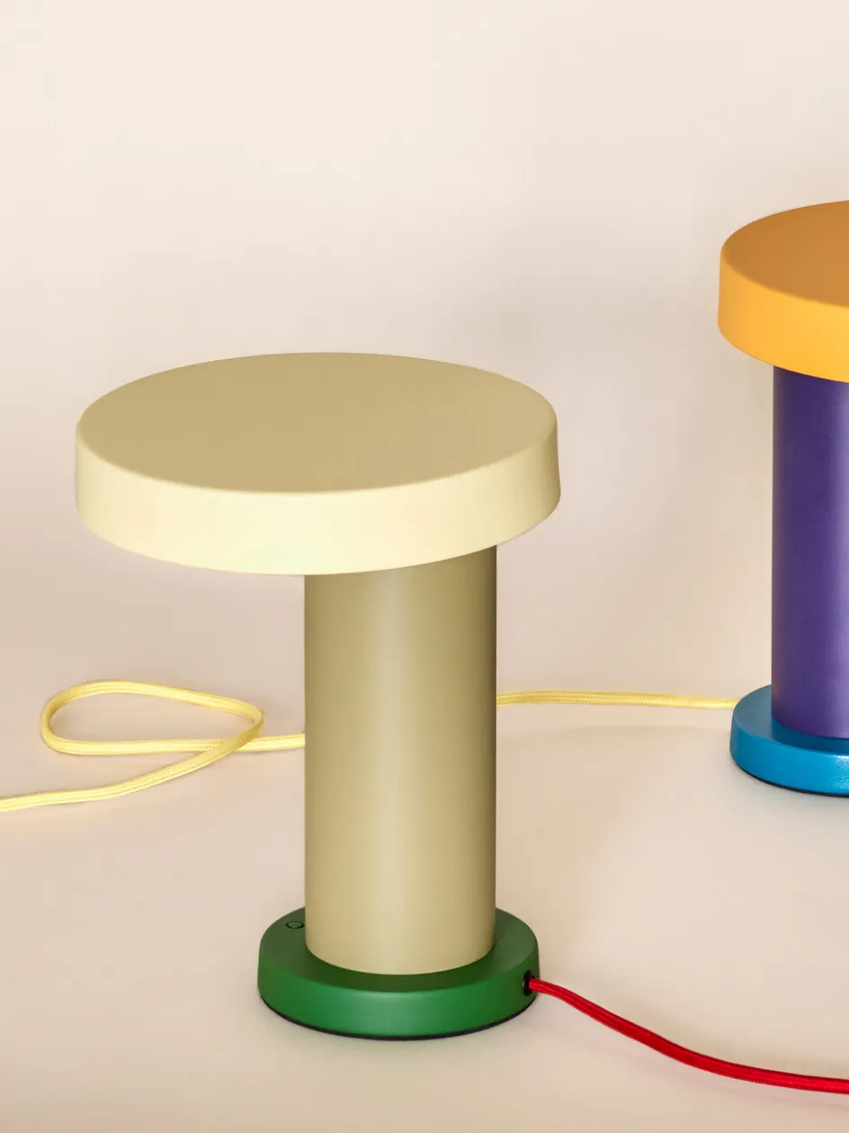 Hübsch Magic Bordlampe H25 cm, Grøn/Beige