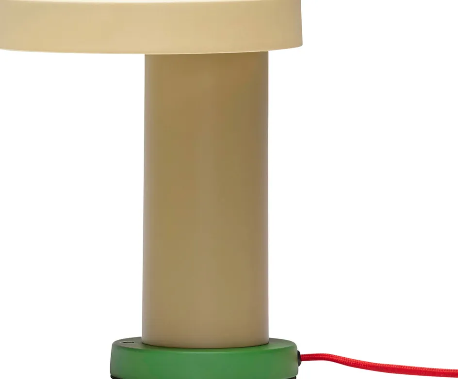Hübsch Magic Bordlampe H25 cm, Grøn/Beige