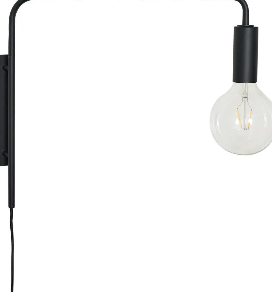 Discount Hübsch Serendipity Væglampe 47 cm, Sort
