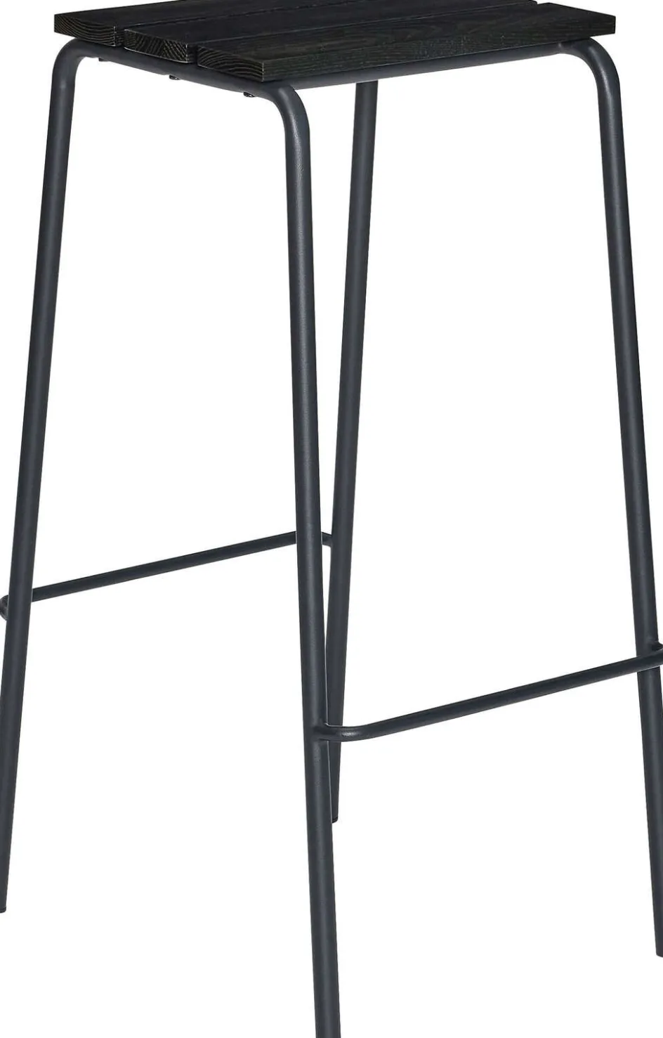 New Hübsch Stilt Barstol H76 cm, Sort Ask