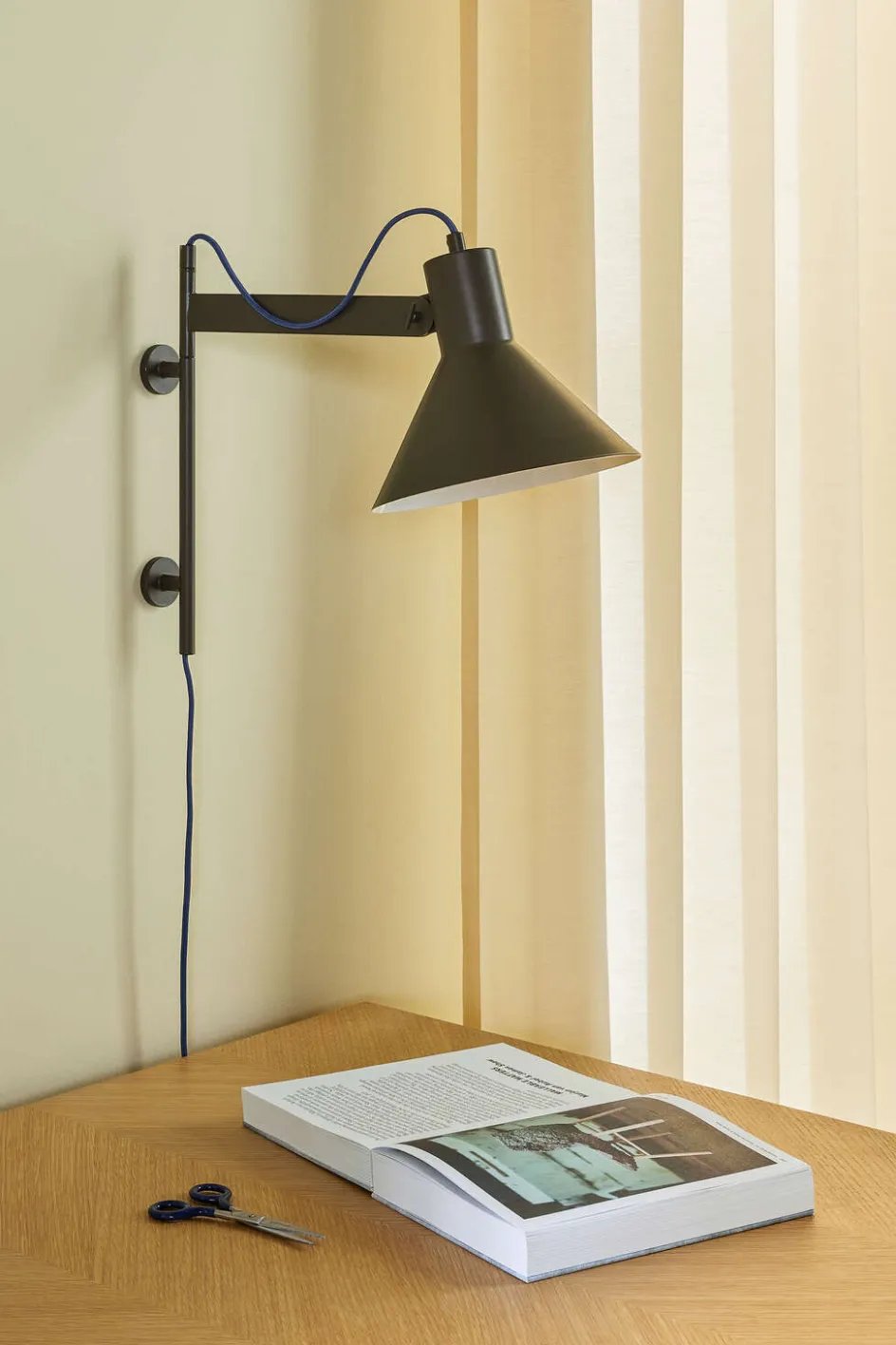 Clearance Hübsch Studio Væglampe 37 cm, Brun