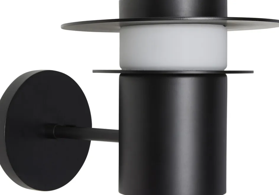 Outlet Hübsch Suburb Udendørslampe H22 cm, Sort