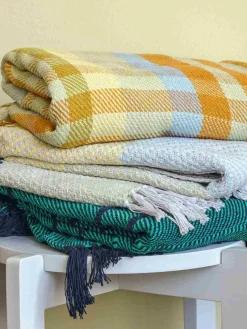 Sale Tarta Plaid 140x200 cm, Gul Plaider Og Tæpper