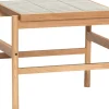 Hübsch Borde > Tile Sidebord H44 cm, Mint/Egetræsfiner