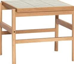 Hübsch Borde > Tile Sidebord H44 cm, Mint/Egetræsfiner