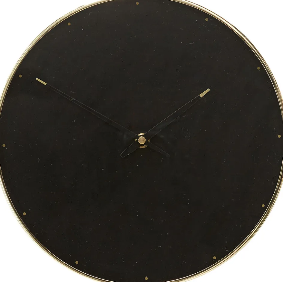 Discount Hübsch Time Ur ?28 cm, Messing/Sort