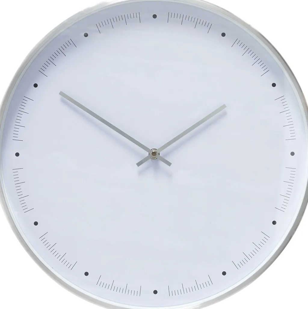 Hübsch Ure Og Vejrstationer > Time Ur ?40 cm, Metal/Hvid