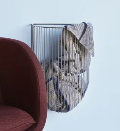 Hot Hübsch Tone Plaid 130x200 cm, Sort/Blå/Grå