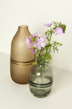 Hübsch True Vase H19 cm, Røgfarvet