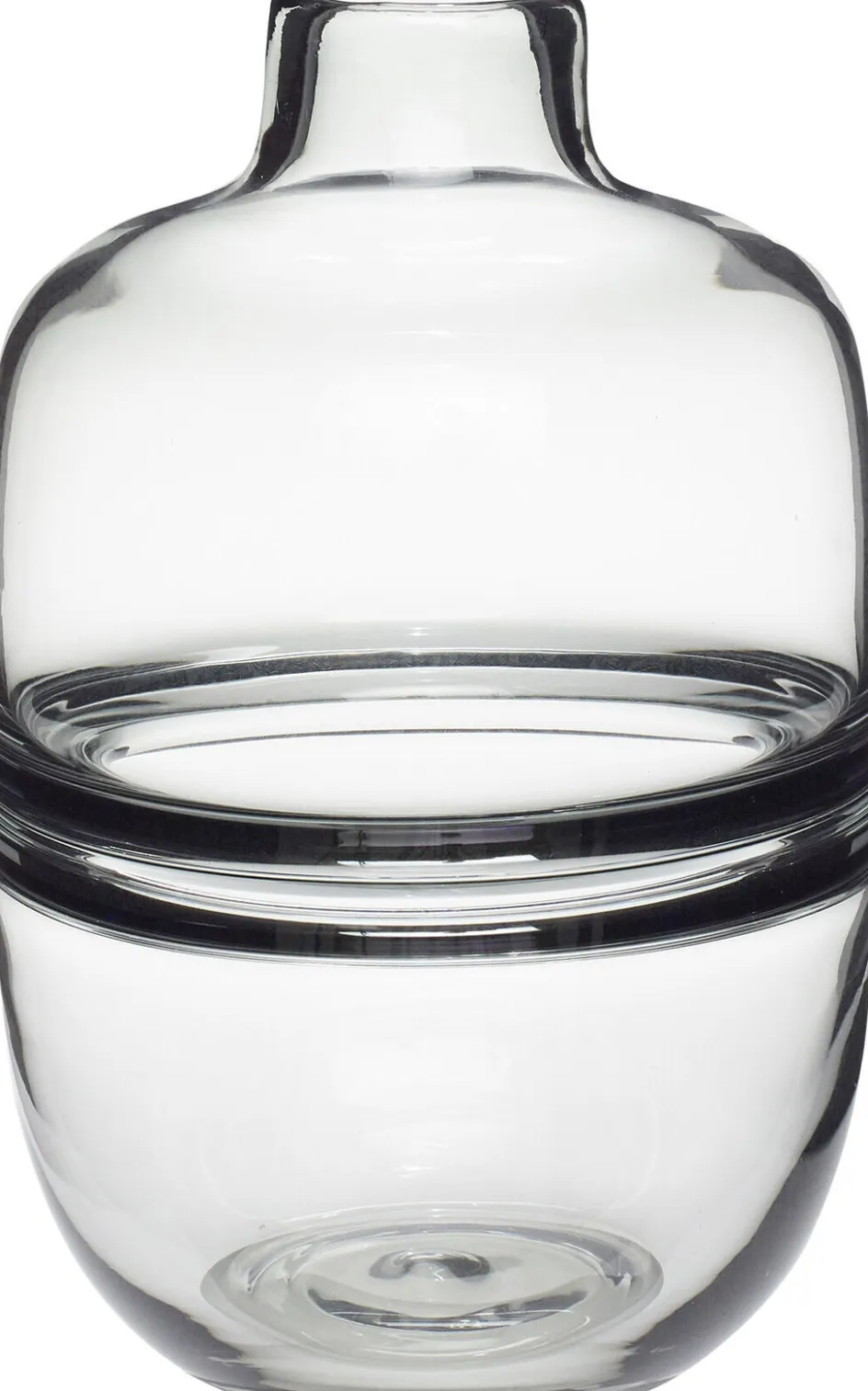 Hübsch True Vase H19 cm, Røgfarvet